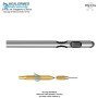 One Central Port and Two Parallel Ports Liposuction cannula with threaded hub connector