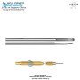 Single Hole Field Flap cannula With elevated leading edge with threaded hub connector