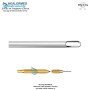 Single open square hole Liposuction cannula Luer lock cannula with threaded hub connector