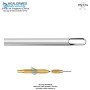 Single open square hole Liposuction cannula  with threaded hub connector