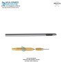 Standard Single Hole Liposuction cannula with threaded hub connector