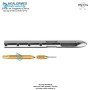 Stevens style cannula with threaded hub connector