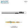 Two Spiral Holes Tapered Tip Liposuction cannula with threaded hub connector