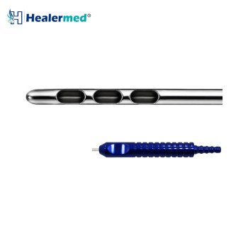 Three Port In-Line Liposuction Cannula – Grooved Power Handle