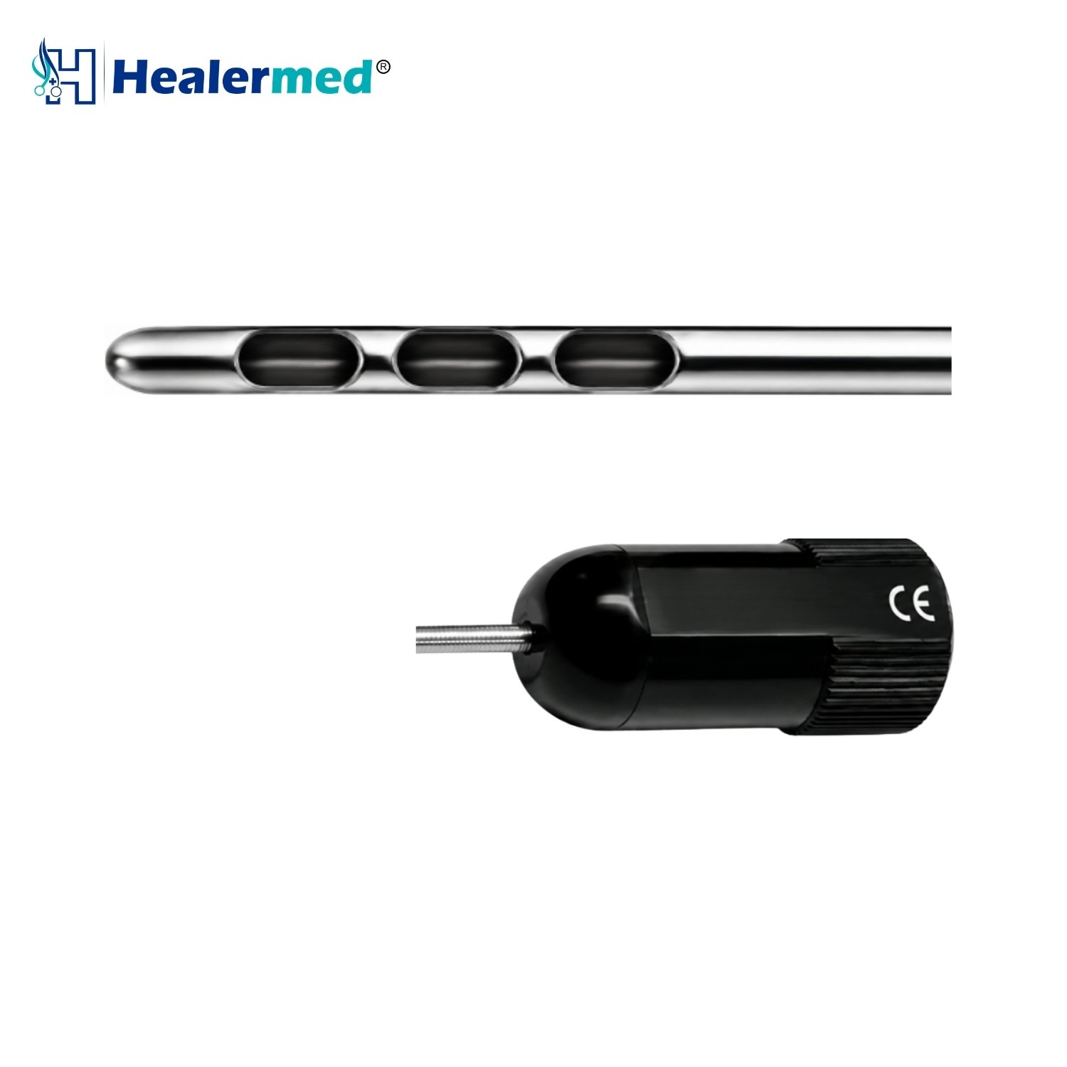 Super Luer Lock Three Port In Line Liposuction Cannula, German stainless steel