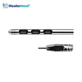 Three Port In Line Cannula Stainless Steel Luer Lock