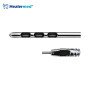 Three Port In Line Cannula Stainless Steel Luer Lock