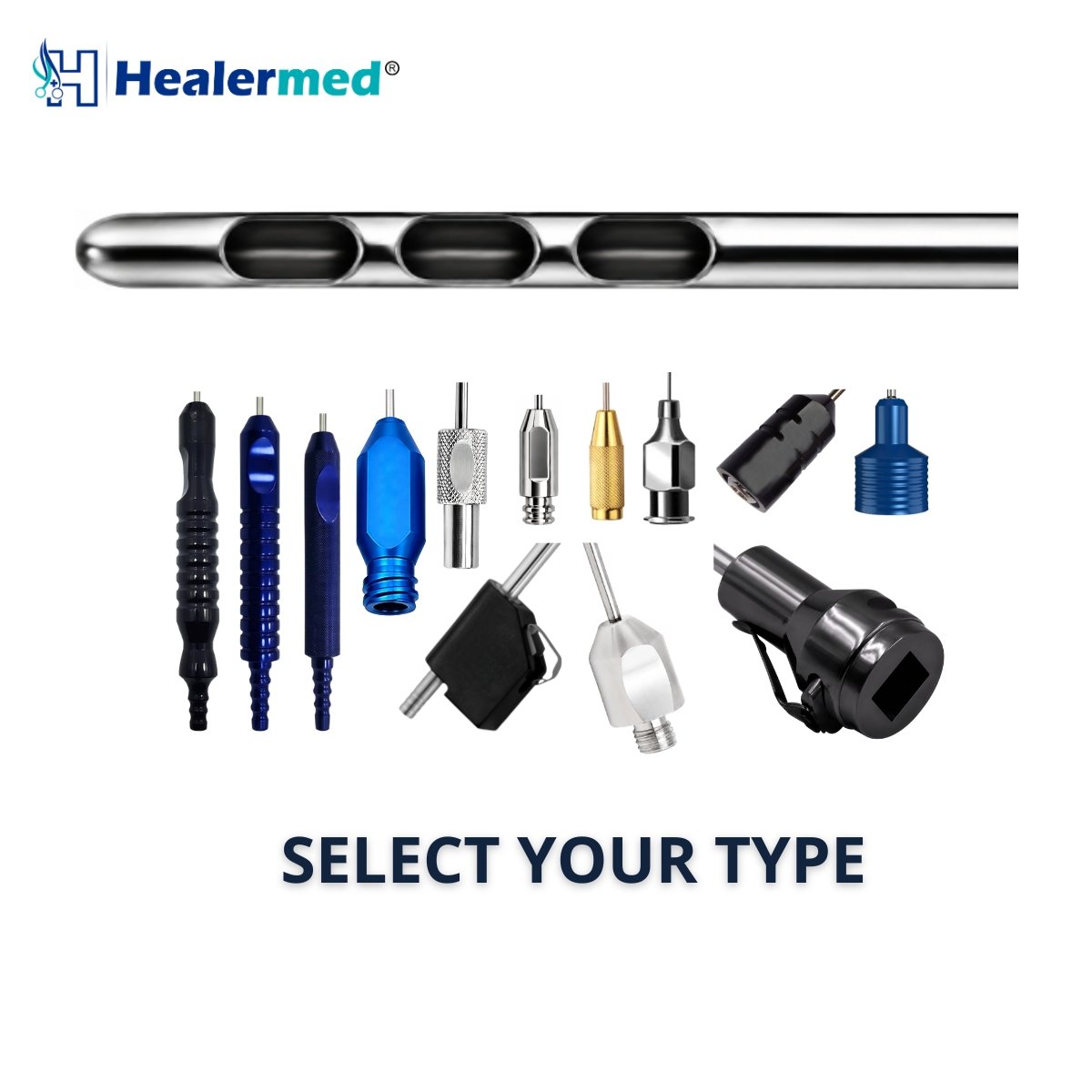 Three Port In Line Liposuction Cannulas