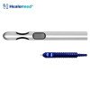Two parallel ports one central port liposuction cannula with leading parallel pair, German stainless steel