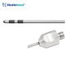 Two square ports in line liposuction cannula with square openings, German stainless steel