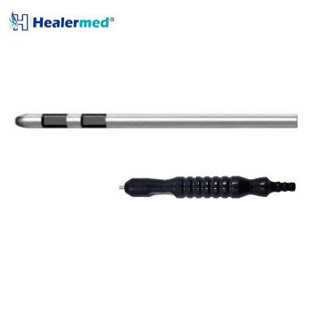 Two Square Ports In Line Liposuction Cannula – Black Power Handle