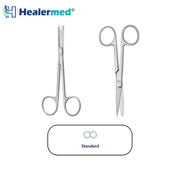 Standard plastic surgery scissors