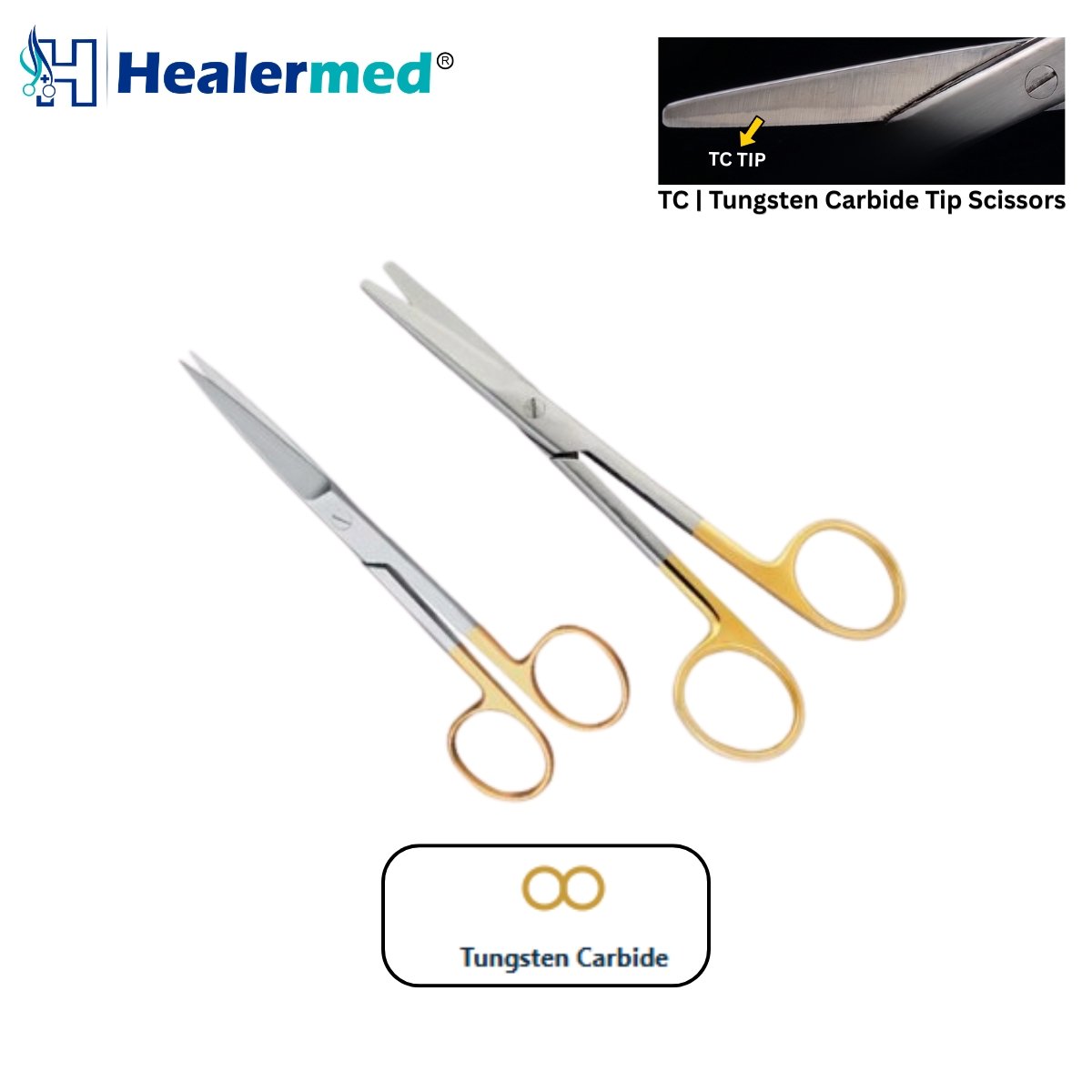 Tungsten Carbide (TC) Plastic Surgery Scissors