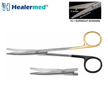 Mayo Scissors,  Serrated Supercut Plus Tc