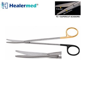 Metzenbaum Scissors, Serrated Supercut Plus Tc
