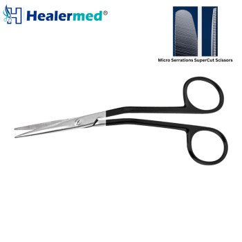Fomon Serrated Supercut Scissors Angled