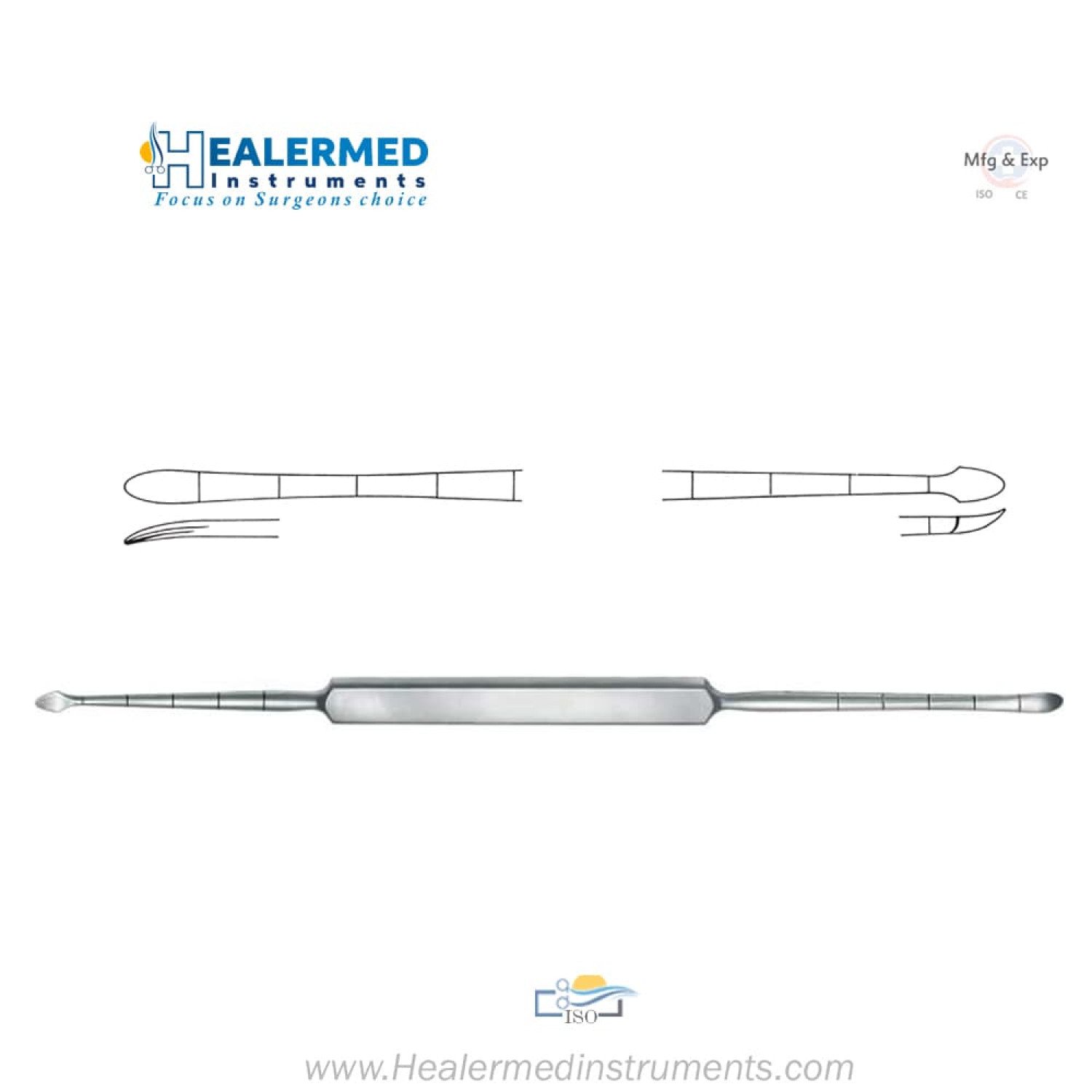 Cottle Periosteal Elevator - Double ended