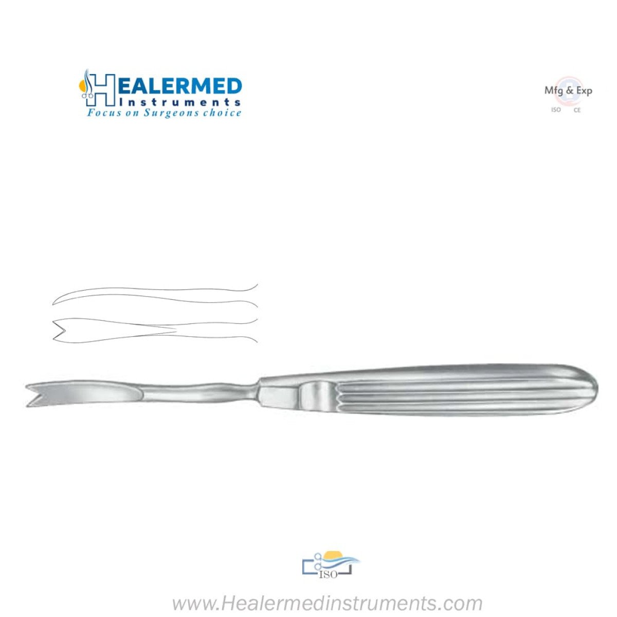 Obwegeser Periosteal Elevator - V Cut Shape