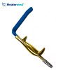 Electro-insulated Ferreira breast retractor with integrated fiber optic light guide channel for safe electrosurgery visualization