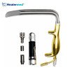 Ferriera Fiber-Optic Retractor With Light Guide and Suction for Plastic Surgery