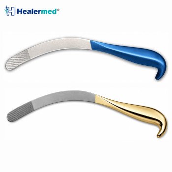 Semi Malleable Tebbetts Spatula Breast Retractor 32 cm