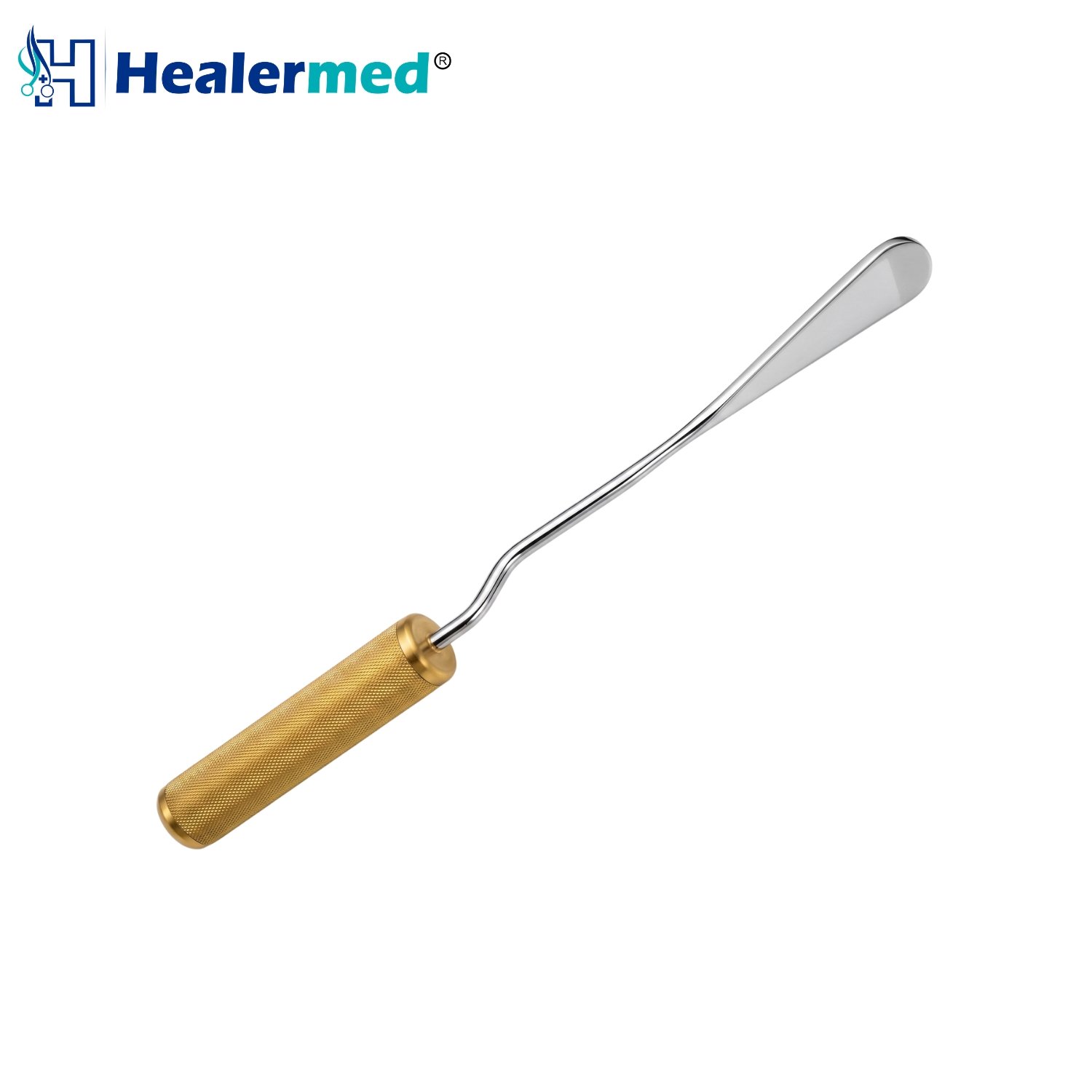 Maccollum Dingman Submammary Dissector 30cm with a 20mm blunt tip and satin-finished stainless steel handle