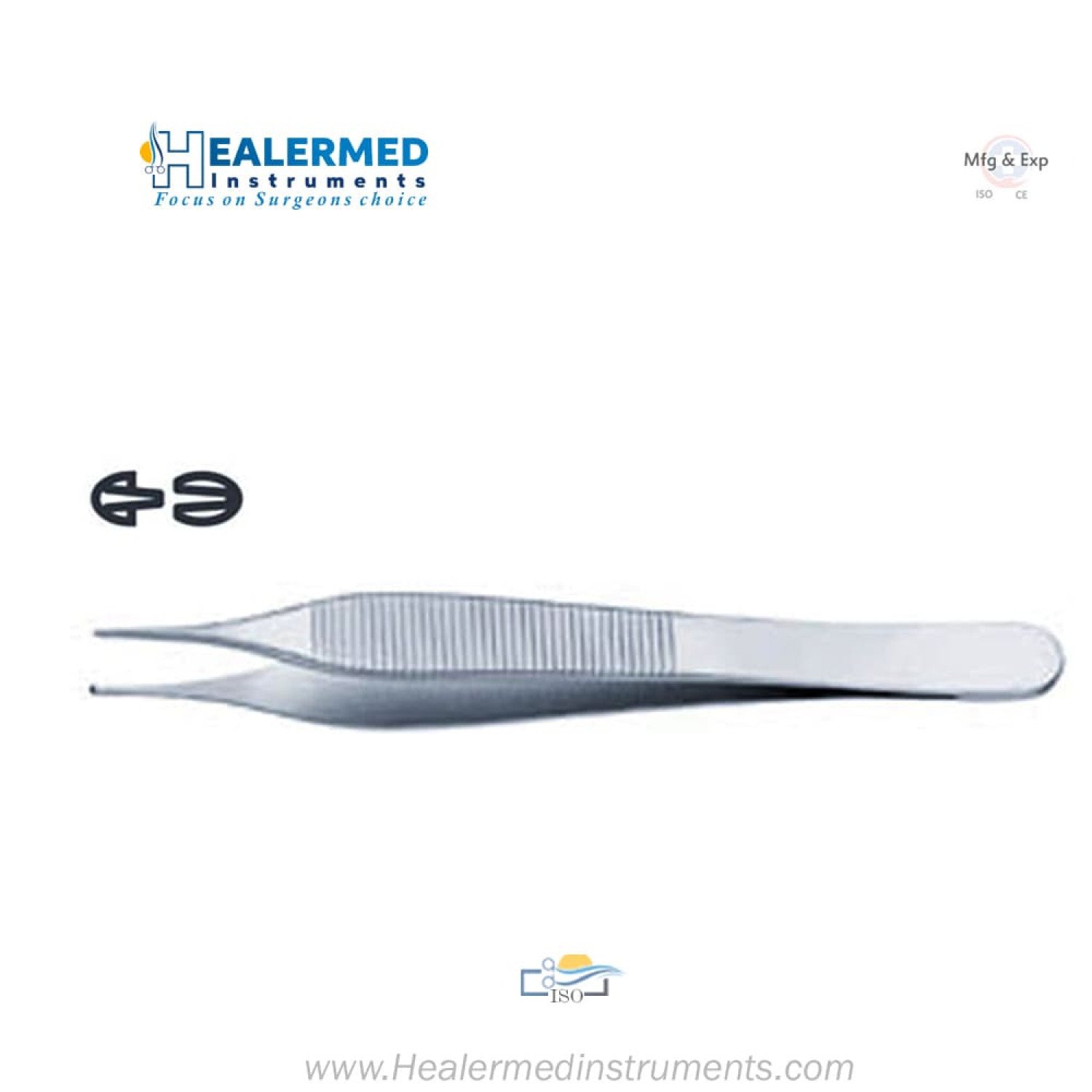 Adson Tissue Forceps With 1x2 Teeth