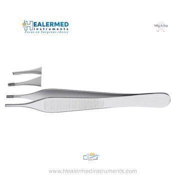 Adson Brown Tissue Forceps - With 7 x 7 teeth