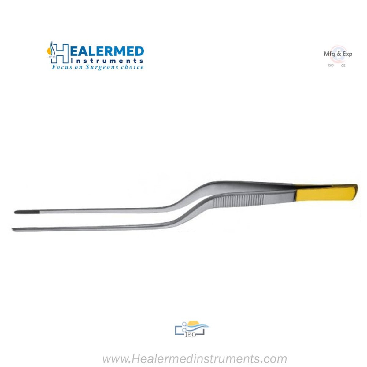 Rees Bayonet Tissue Forceps - TC (Tungsten carbide)