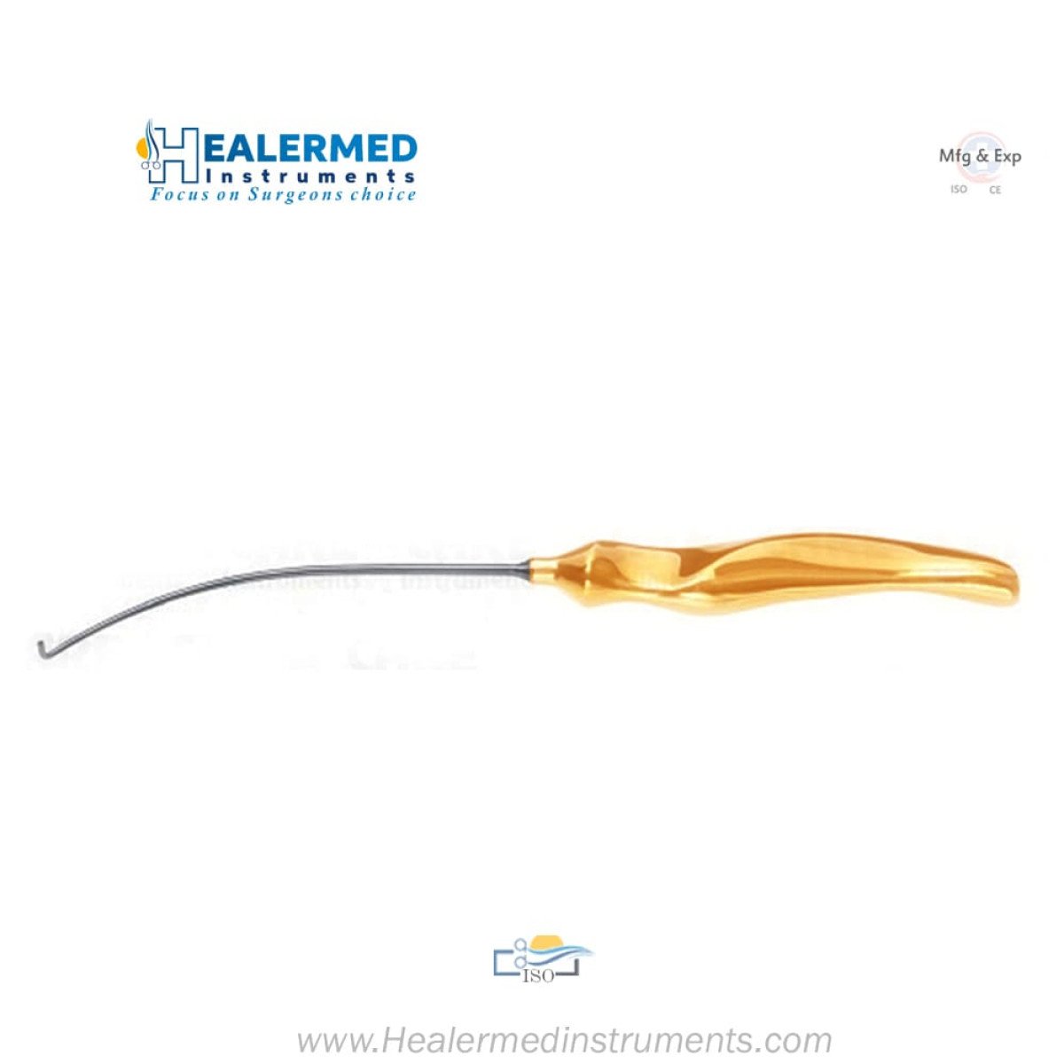 Nerve Forehead lift Hook Curved Right