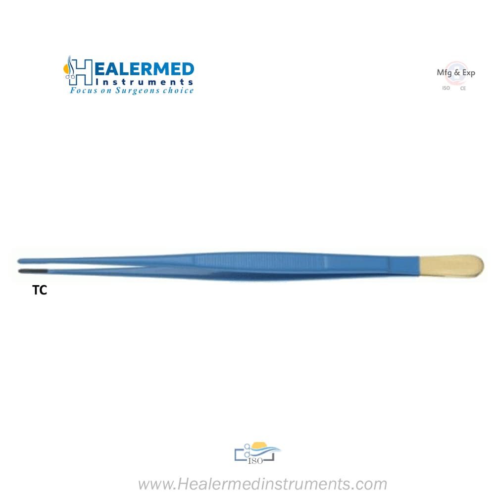 Insulated Crow Coagulating Dressing Forcep with TC | Tungsten carbide Tip