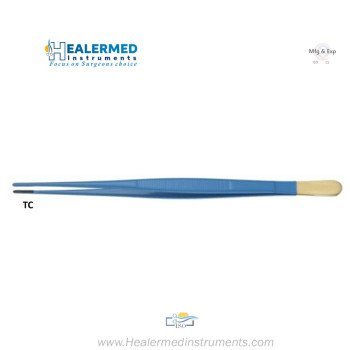 Insulated Crow Coagulating Dressing Forcep with TC | Tungsten carbide Tip