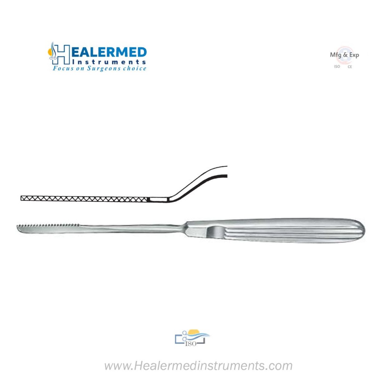 Joseph Rhinology Nasal Saw | Bayonet Left