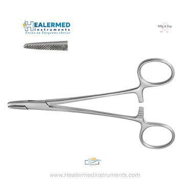 Baumgartner Needle Holders - Standard with Serrated Jaws
