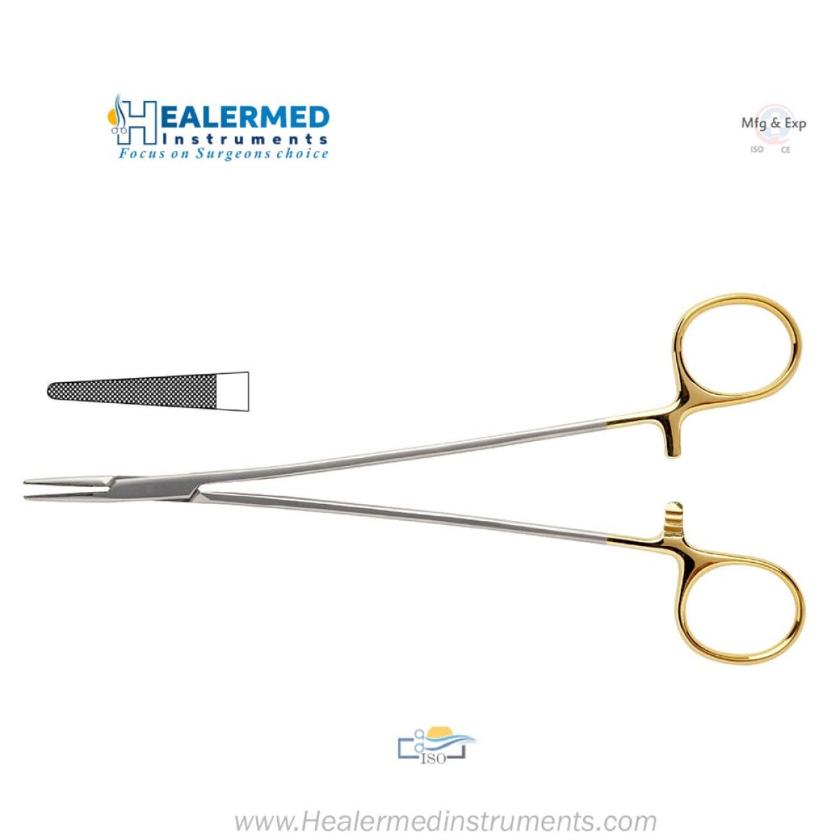 Debakey Needle Holder - TC (Tungsten carbide)