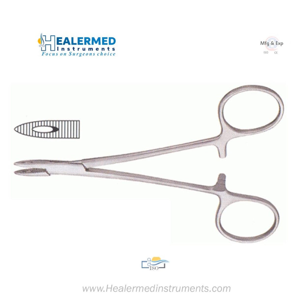 Derf Needle Holder - Standard with Serrated Jaws