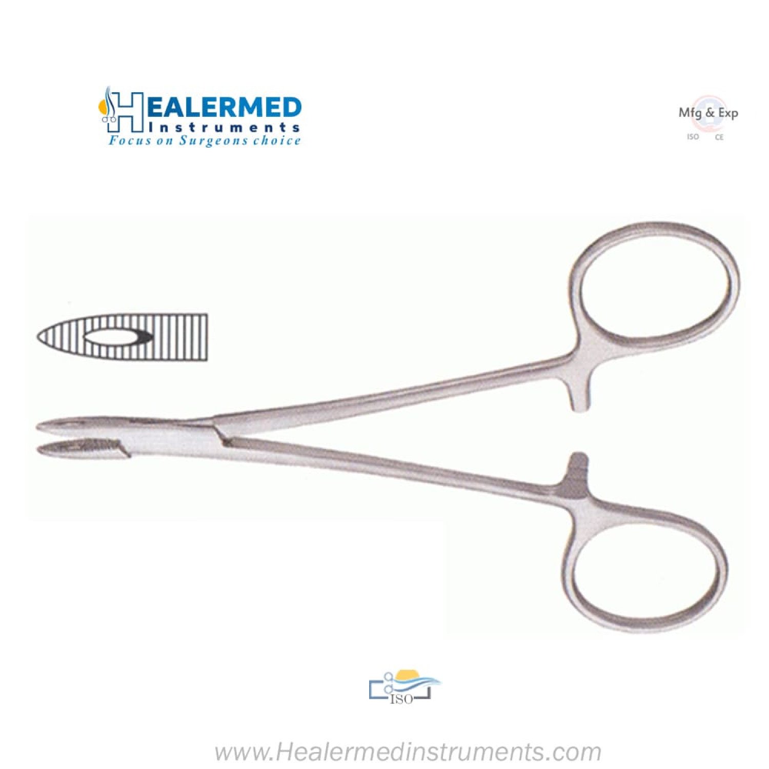 Derf Needle Holder - Standard with Serrated Jaws