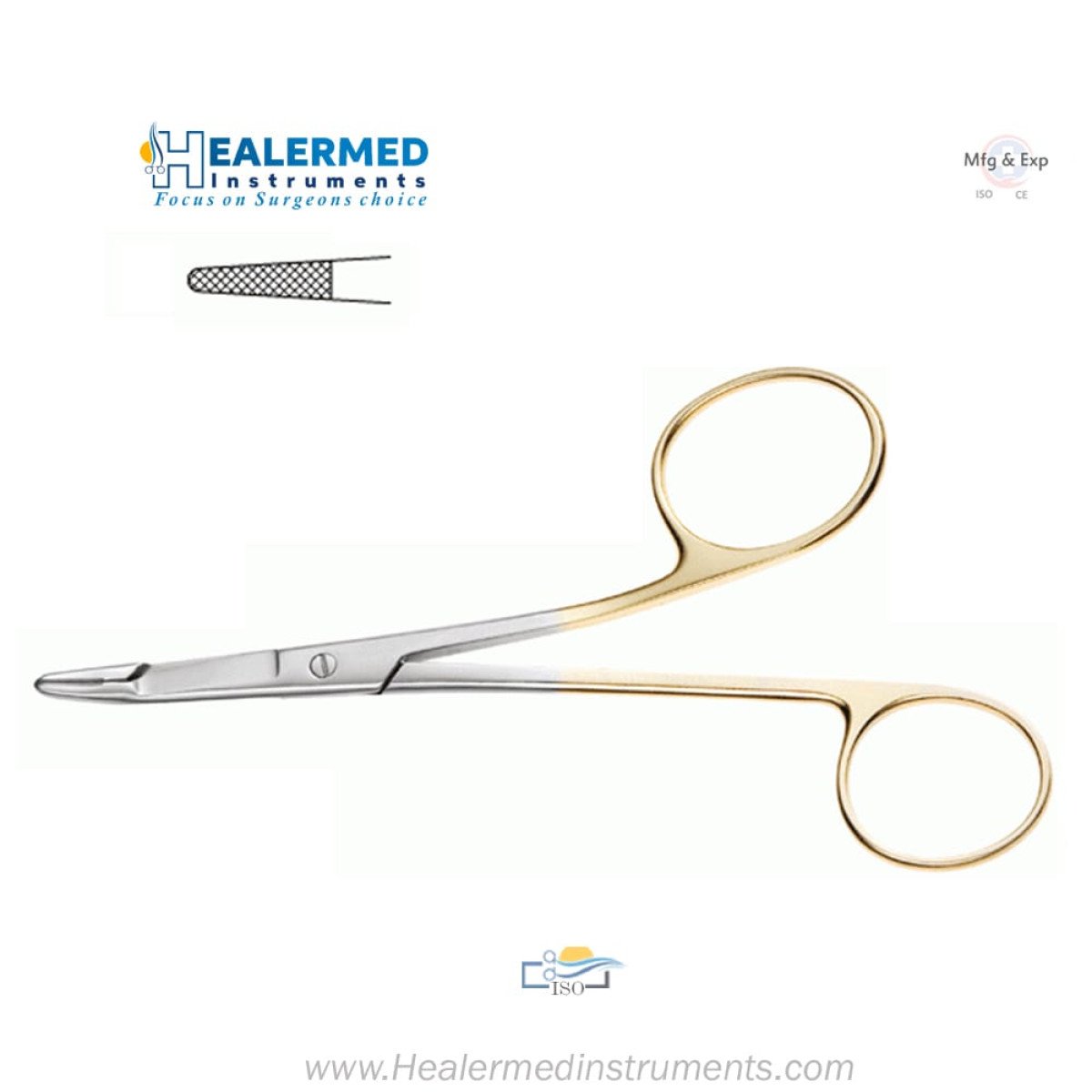 Gillies Needle Holder - TC (Tungsten carbide)