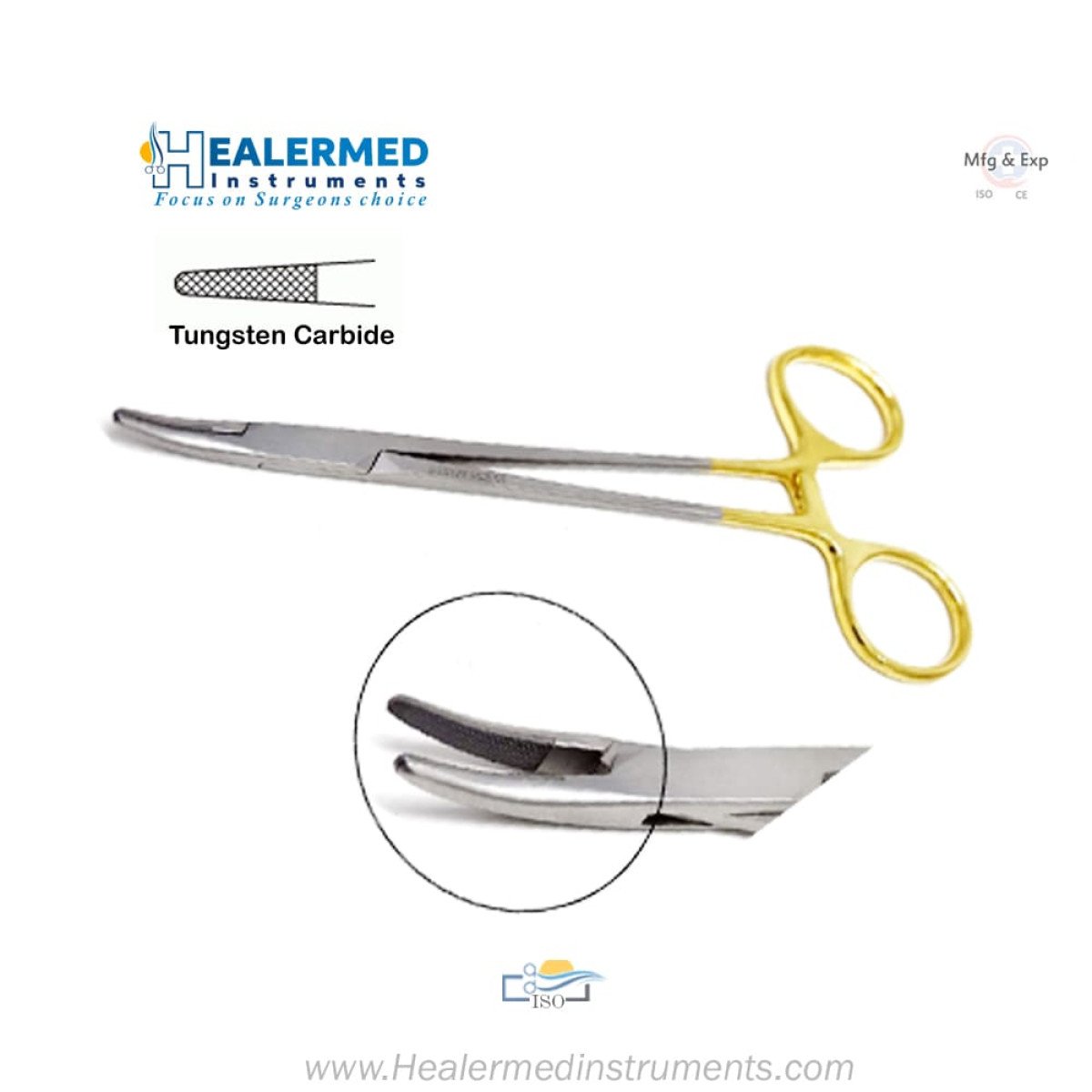 Heaney Needle Holder - TC (Tungsten carbide)