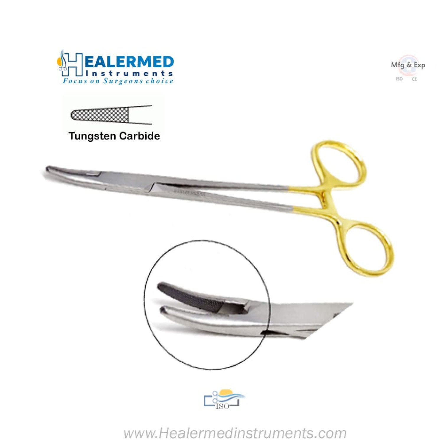 Heaney Needle Holder - TC (Tungsten carbide)