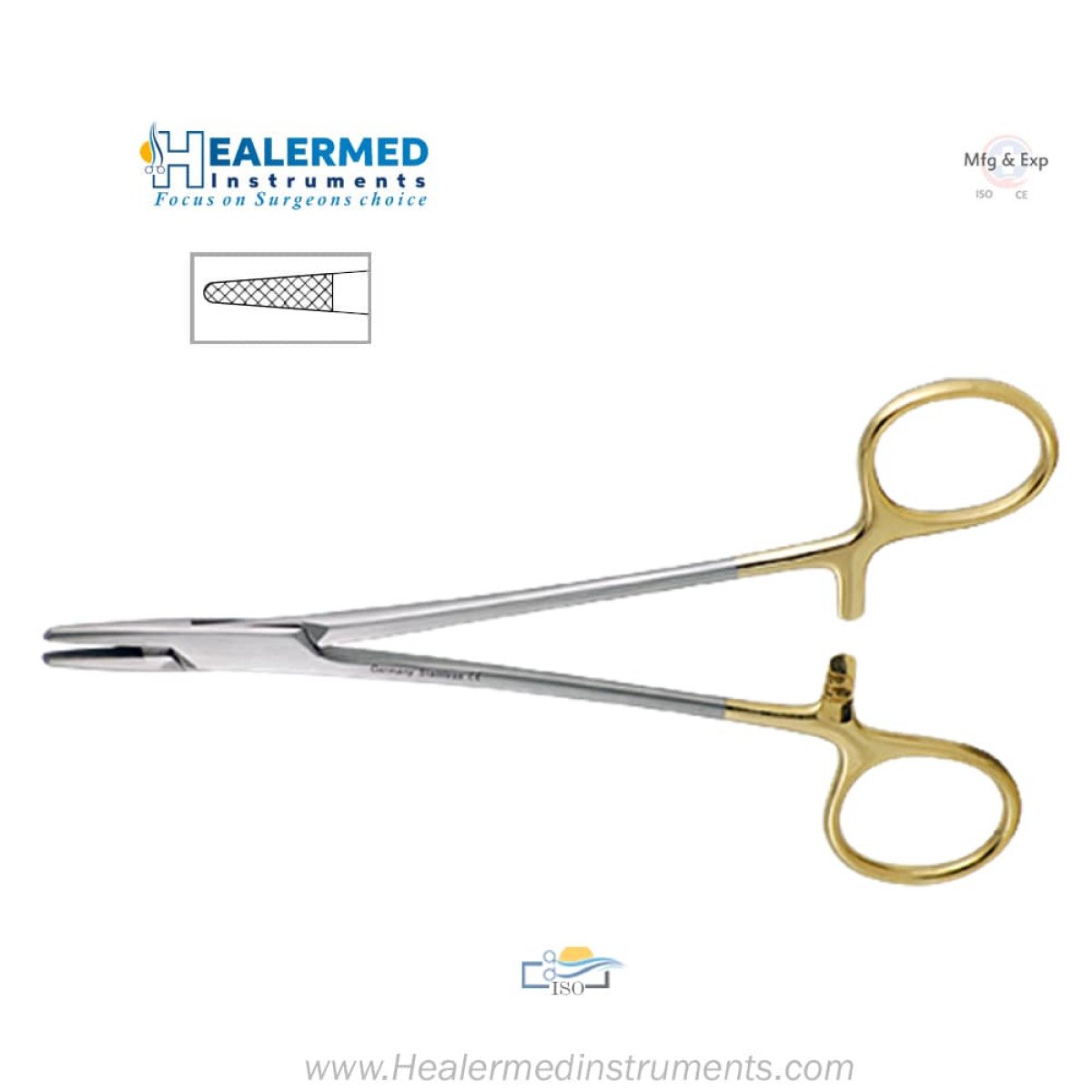 Mayo Hegar Needle Holder - TC (Tungsten carbide)