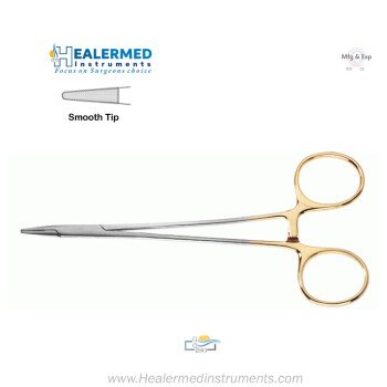 Micro Vascular Needle Holder - Smooth Plane Tip 