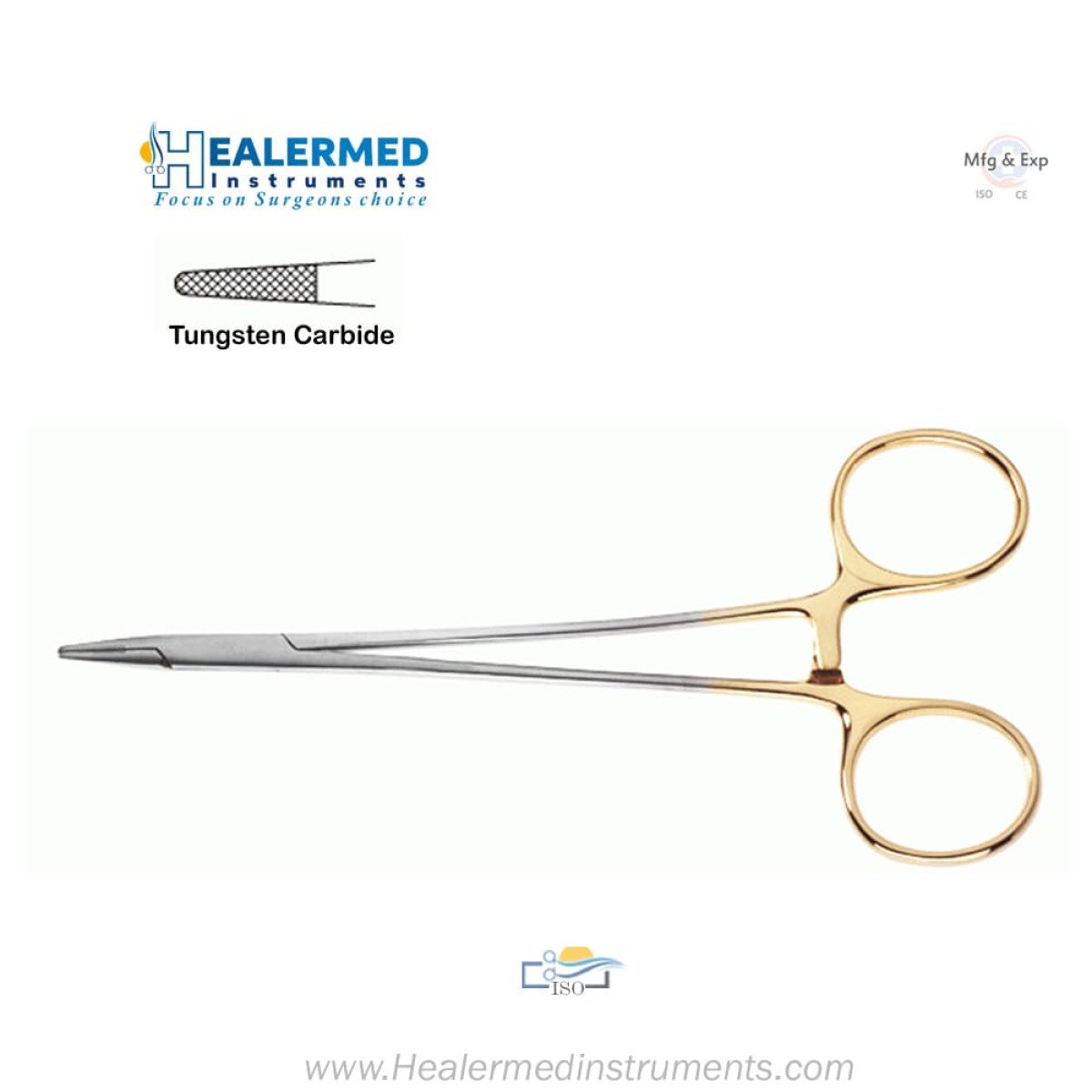 Micro Vascular Needle Holder - TC (Tungsten carbide)
