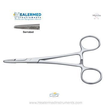 Olsen Hegar Needle Holder - Standard with Serrated Jaws