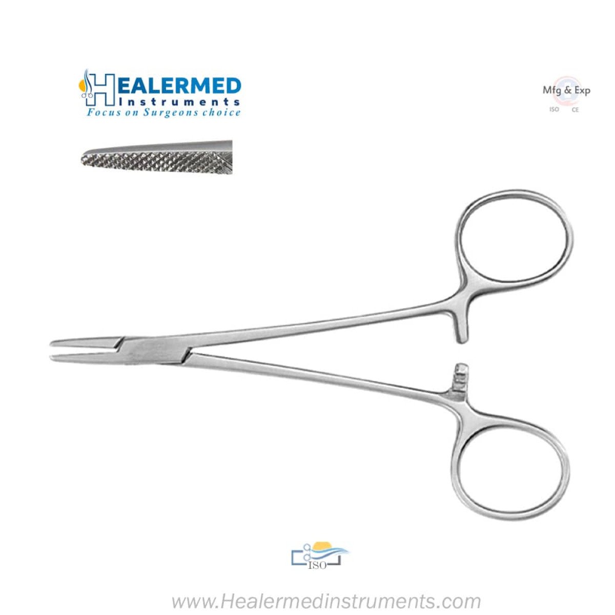 Webster Needle Holder - Standard with Serrated Jaws