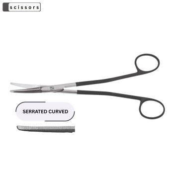 Gorney Freeman Platysma (Thin Neck) Serrated SuperCut Scissors 9″ 23cm