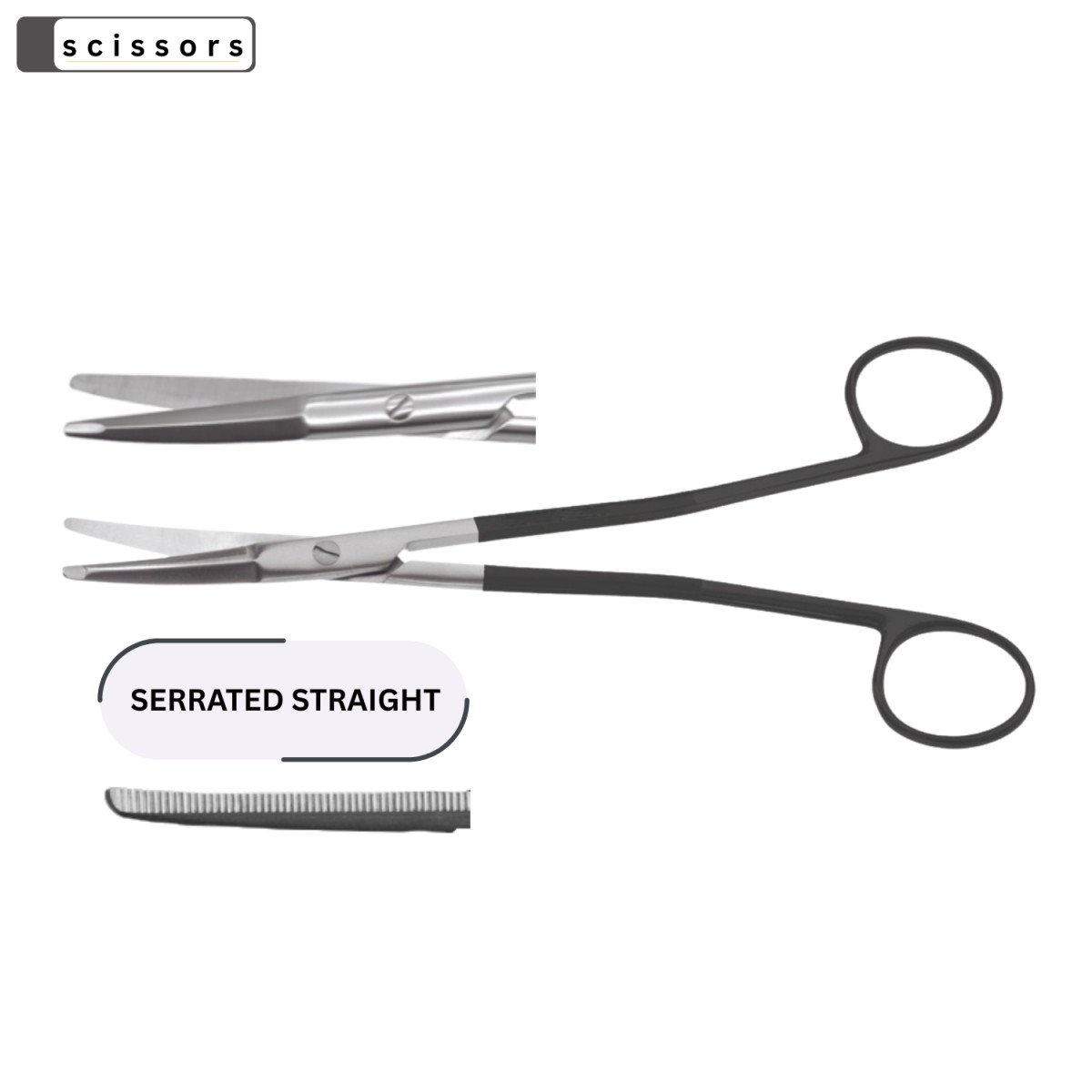 Gorney Freeman Platysma (Thin Neck) Serrated SuperCut Scissors 9″ 23cm