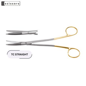 Gorney Freeman Facelift Platysma Scissors (Thin Neck) Tungsten Crabide Tc 9″ 23 cm