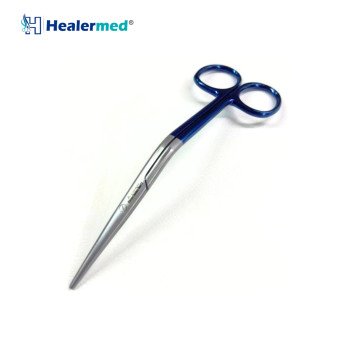 Fomon Angled Nasal Scissors TC 14.5 cm – Tungsten Carbide ENT Surgical Scissors