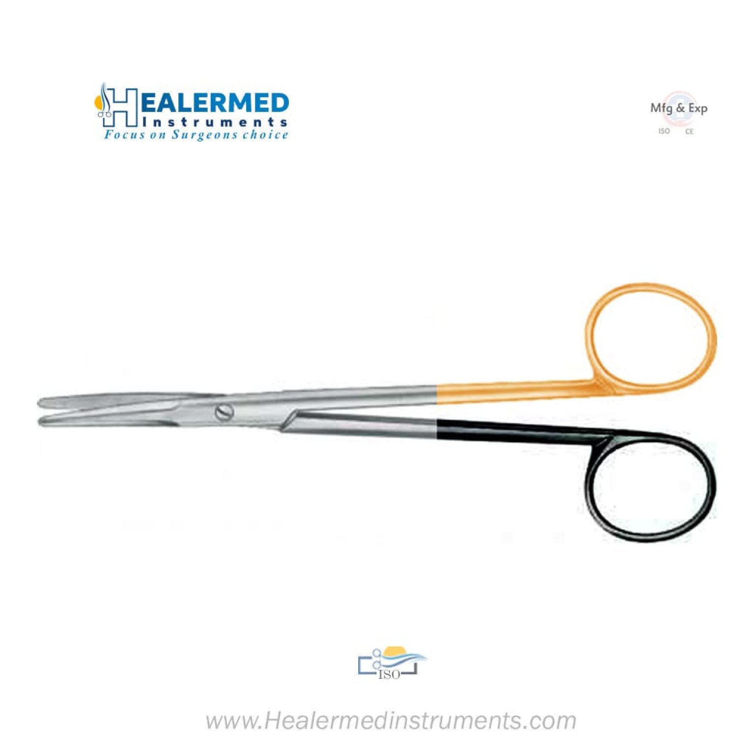 Supercut Plus TC (Tungsten carbide) Kahn Dissecting Face lift Scissors